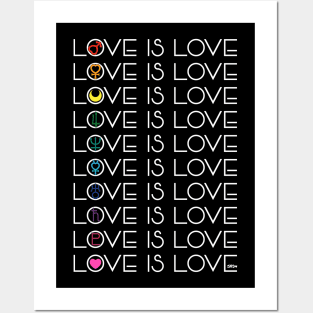 Love is Love x Sailormoon - Dark Posters and Art